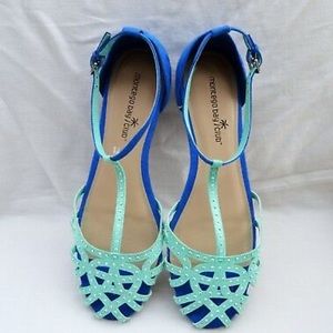 Montego Bay Club studded Blue/aquagreen Sandals